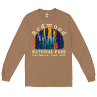 Toasted Coconut redwood national park california retro vintage cam Long Sleeve Tee - DesignPulse