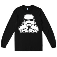 Black dark side knuckle starwars stormtrooper 2 Long Sleeve Tee - DesignPulse