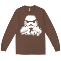 Chestnut dark side knuckle starwars stormtrooper 2 Long Sleeve Tee - DesignPulse