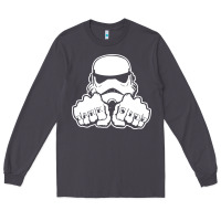 Smoke dark side knuckle starwars stormtrooper 2 Long Sleeve Tee - DesignPulse