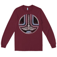 Burgundy Starfighter (The Last Starfighter) Long Sleeve Tee - DesignPulse
