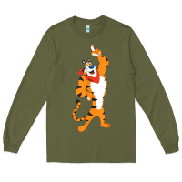 Army Green Frosted Flakes Tony The Tiger T Shirt Long Sleeve Tee - DesignPulse