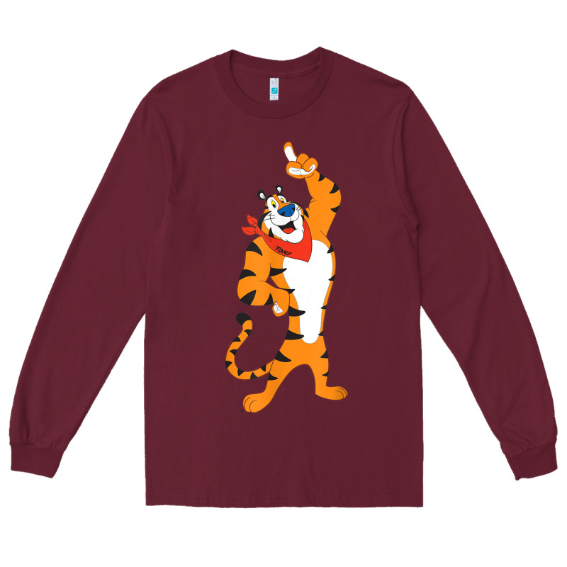 Frosted Flakes Tony The Tiger T Shirt Long Sleeve Tee by DesignPulse | Teevron
