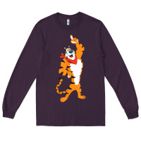 Plum Frosted Flakes Tony The Tiger T Shirt Long Sleeve Tee - DesignPulse