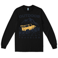 Black traveler Long Sleeve Tee - DesignPulse