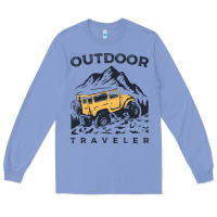 Colony Blue traveler Long Sleeve Tee - DesignPulse