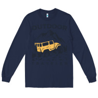 Navy traveler Long Sleeve Tee - DesignPulse