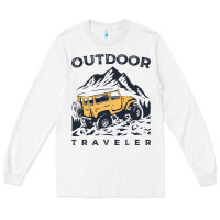 White traveler Long Sleeve Tee - DesignPulse