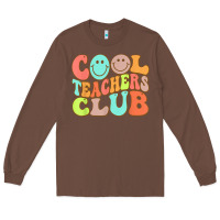Chestnut cool teachers club funny smile teachers club squad t shirt Long Sleeve Tee - DesignPulse