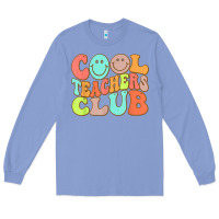 Colony Blue cool teachers club funny smile teachers club squad t shirt Long Sleeve Tee - DesignPulse