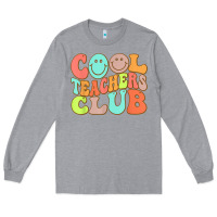 Heather Grey cool teachers club funny smile teachers club squad t shirt Long Sleeve Tee - DesignPulse