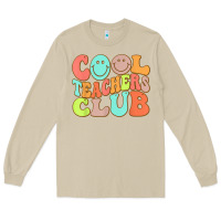 Mushroom cool teachers club funny smile teachers club squad t shirt Long Sleeve Tee - DesignPulse
