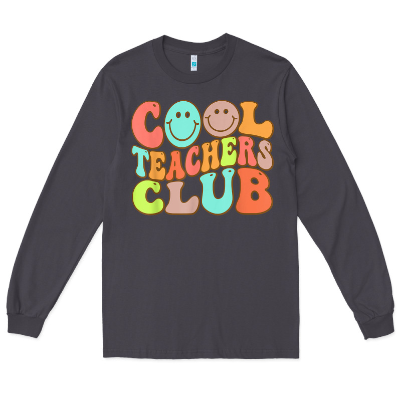 Cool Teachers Club Funny Smile Teachers Club Squad T Shirt Long Sleeve Tee by DesignPulse | Teevron