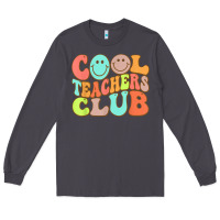 Smoke cool teachers club funny smile teachers club squad t shirt Long Sleeve Tee - DesignPulse