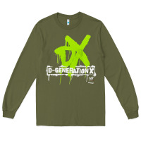 Army Green D GENERATION X, D GENERATION X vinatge, D GENERATION X art, D GENERATI Long Sleeve Tee - DesignPulse