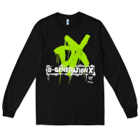 Black D GENERATION X, D GENERATION X vinatge, D GENERATION X art, D GENERATI Long Sleeve Tee - DesignPulse