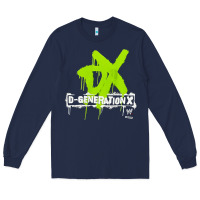 Navy D GENERATION X, D GENERATION X vinatge, D GENERATION X art, D GENERATI Long Sleeve Tee - DesignPulse