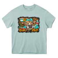 Arona sunflower cow olivia Heavy Core Tee - OliviaCreatesArt