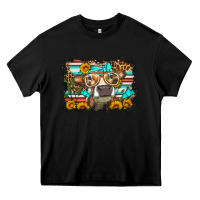 Black sunflower cow olivia Heavy Core Tee - OliviaCreatesArt