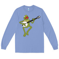 Colony Blue Kermit playing the banjo Classic Long Sleeve Tee - DesignPulse