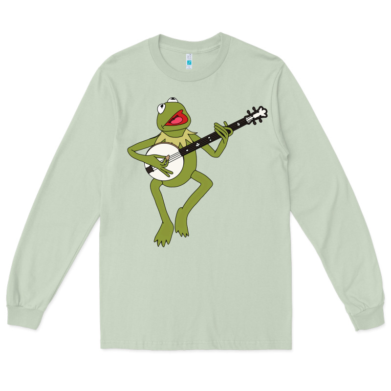 Kermit Playing The Banjo Classic Long Sleeve Tee by DesignPulse | Teevron