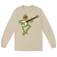 Mushroom Kermit playing the banjo Classic Long Sleeve Tee - DesignPulse
