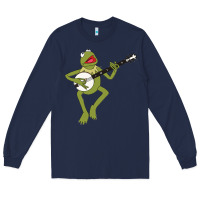 Navy Kermit playing the banjo Classic Long Sleeve Tee - DesignPulse