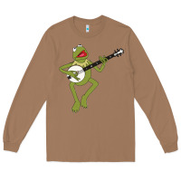 Toasted Coconut Kermit playing the banjo Classic Long Sleeve Tee - DesignPulse