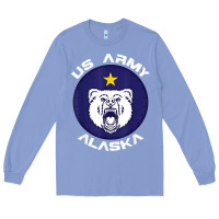 Colony Blue us army alaska polar bear patch t shirt Long Sleeve Tee - DesignPulse