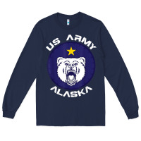 Navy us army alaska polar bear patch t shirt Long Sleeve Tee - DesignPulse