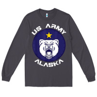 Smoke us army alaska polar bear patch t shirt Long Sleeve Tee - DesignPulse