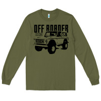 Army Green off roader bronco Long Sleeve Tee - DesignPulse