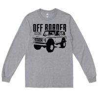 Heather Grey off roader bronco Long Sleeve Tee - DesignPulse