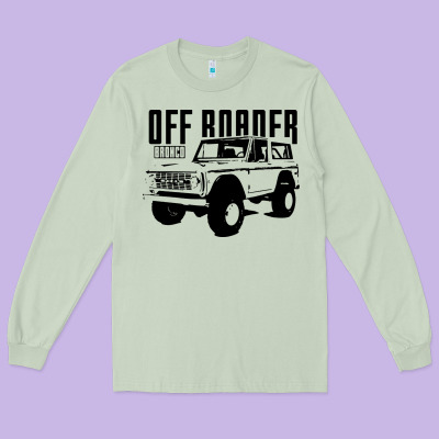 Off Roader Bronco Long Sleeve Tee Designed By Designpulse