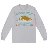 Moon Dust retro boundary waters canoe minnesota Long Sleeve Tee - DesignPulse