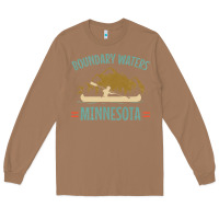 Toasted Coconut retro boundary waters canoe minnesota Long Sleeve Tee - DesignPulse