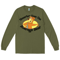 Army Green yogi bear average bear Long Sleeve Tee - DesignPulse