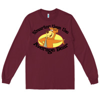 Burgundy yogi bear average bear Long Sleeve Tee - DesignPulse