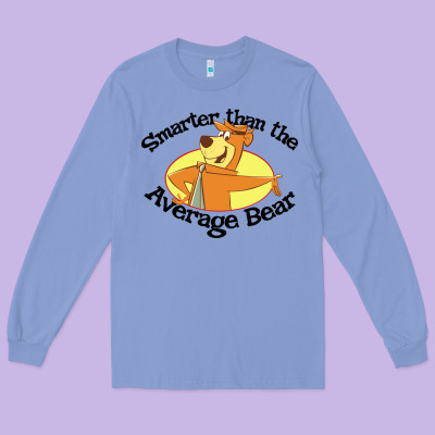 Yogi Bear Average Bear Long Sleeve Tee Designed By Designpulse