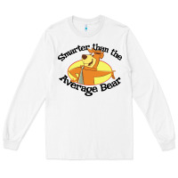 White yogi bear average bear Long Sleeve Tee - DesignPulse