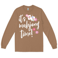 Toasted Coconut womens mahjong gift for her mahjong player v neck t shirt Long Sleeve Tee - DesignPulse