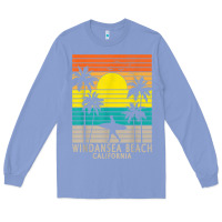 Colony Blue windansea beach california ca surfer surfing surf palm tree Long Sleeve Tee - DesignPulse