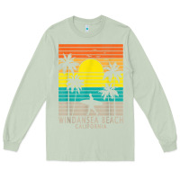 Matcha windansea beach california ca surfer surfing surf palm tree Long Sleeve Tee - DesignPulse