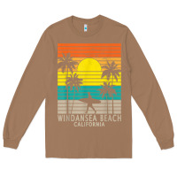 Toasted Coconut windansea beach california ca surfer surfing surf palm tree Long Sleeve Tee - DesignPulse