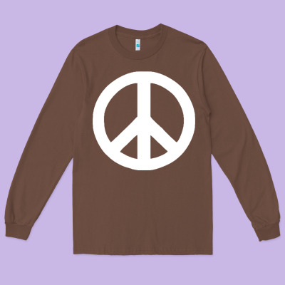Peace Sign Long Sleeve Tee Designed By Designpulse