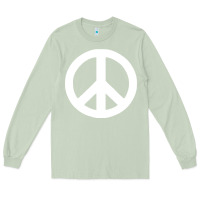 Matcha Peace Sign Long Sleeve Tee - DesignPulse