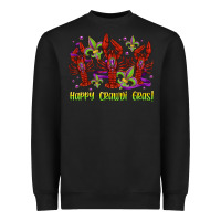 Black happy crawdi gras mardi gras carnival Heavyweight Sweatshirt - Jasminsmagicworld