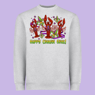 Happy Crawdi Gras Mardi Gras Carnival Heavyweight Sweatshirt Designed By Jasminsmagicworld
