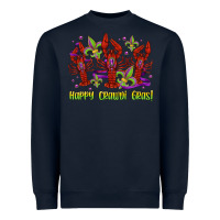 Navy happy crawdi gras mardi gras carnival Heavyweight Sweatshirt - Jasminsmagicworld