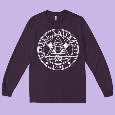 Drexel University Long Sleeve Tee Designed By Designpulse
